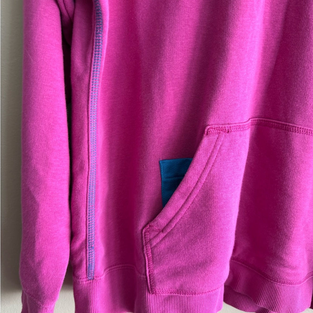 Puma Vibrant Pink Hoodie with Blue Details - Picture 2 of 8
